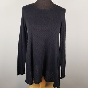 NWOT Anthro Puella black stretch swing top